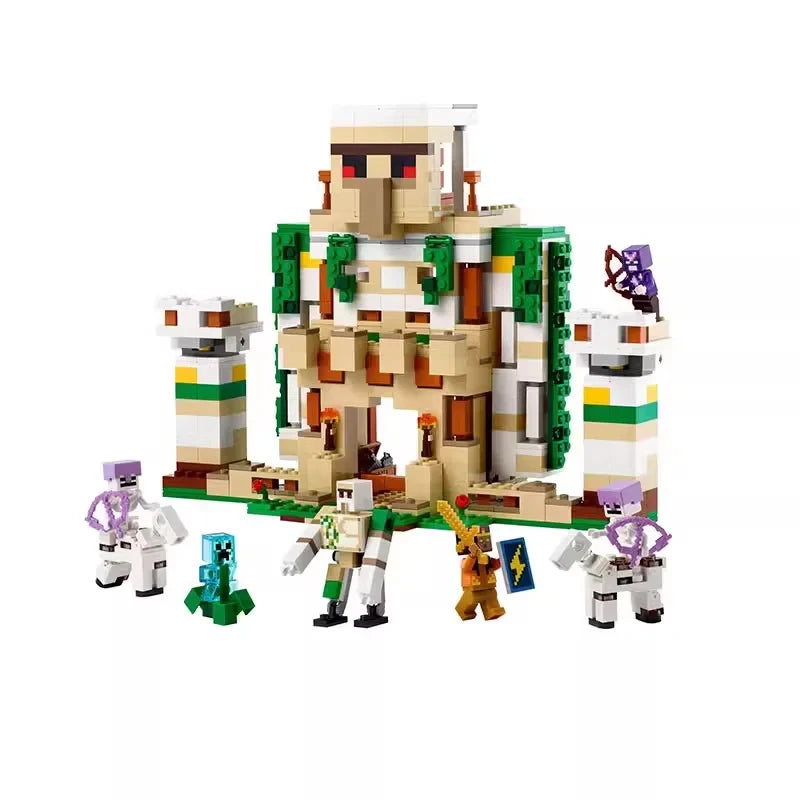 MC Suitable The Irons Golemer Fortress Diy Moc Model Building Blocks Bricks Toys