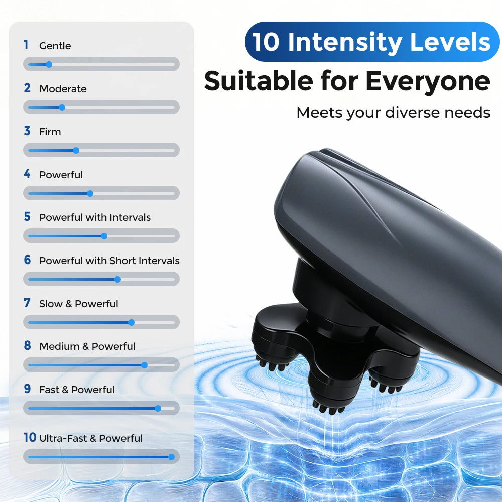6 in 1 Electric Dolphin Massage Stick Cervical Massager Neck Shoulder Waist Home Massage Hammer Back Multifunctional Whole Body