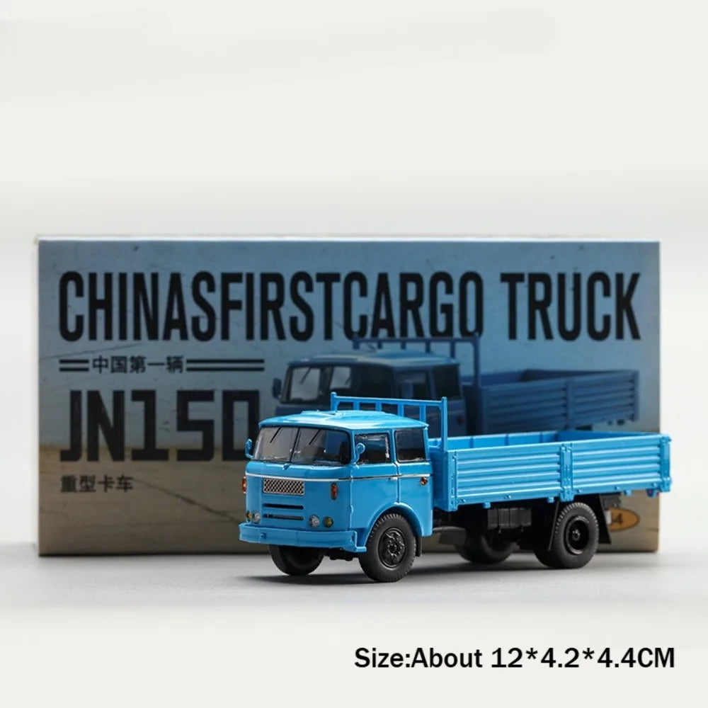 1:64 Huanghe JN150 Truck Diecast Model Alloy Toy Car Tailgate Can Lowered Metal Body c Miniature Toy Collect Souvenirs