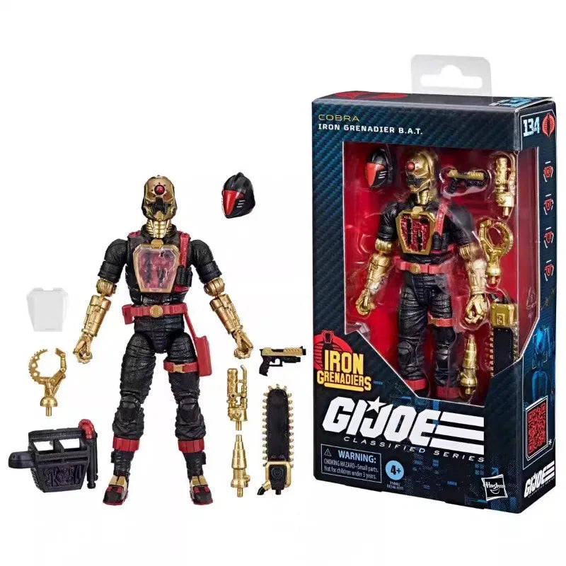 Original Hasbro G.I. Joe Classified Series 134 COBRA IRON GRENADIER B.A.T. Action Figure Collection Toys Model