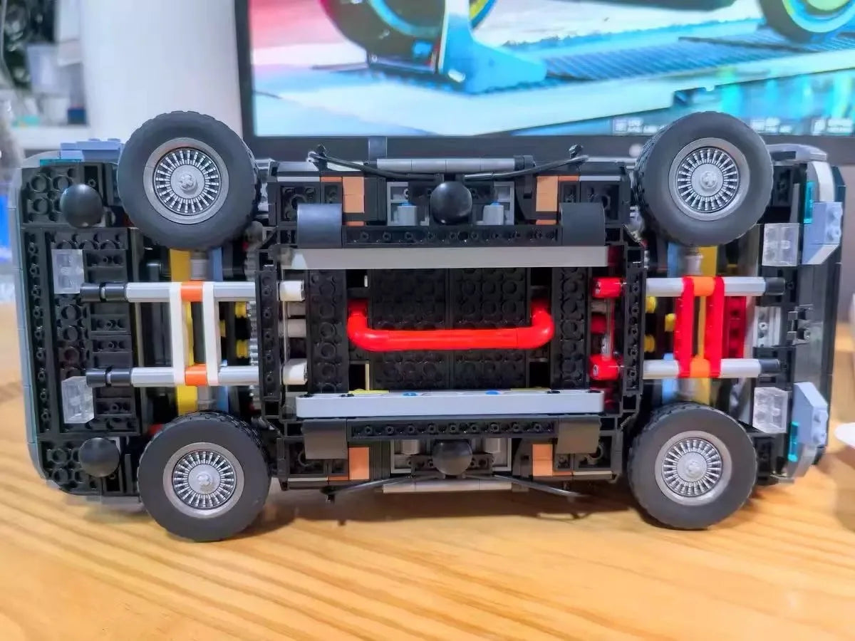 1872PCS Back to the Future Time Machine DeLorean DMC-12 Car Building Blocks Set