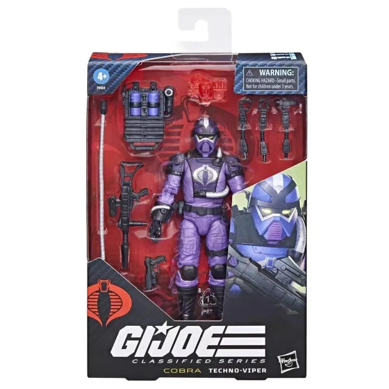 Original Hasbro G.I. Joe Classified Series 117 Cobra Techno Viper Action Figure Collection Toys Model