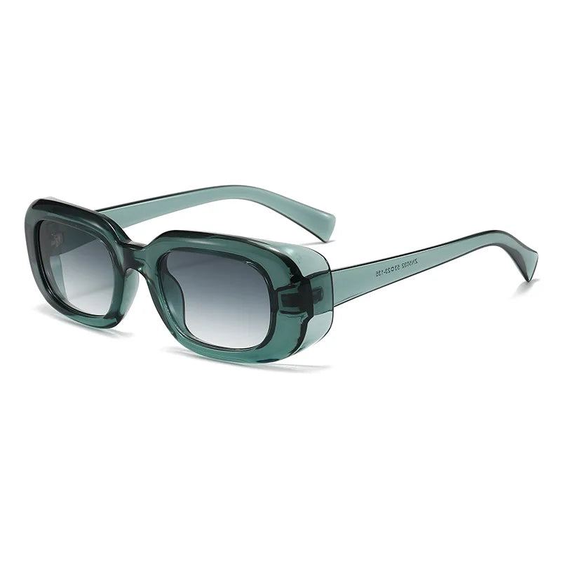 JNPCXI Fashion Square Sunglasses Women Shades UV400 Retro Leopard Tea Men Trending Sun Glasses