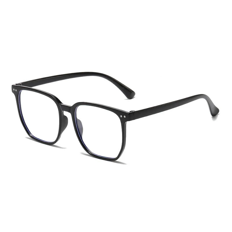 3pcs Unisex Square Frame Blue Light Blocking Glasses Plastic Oval Eyewear for Daily Wear