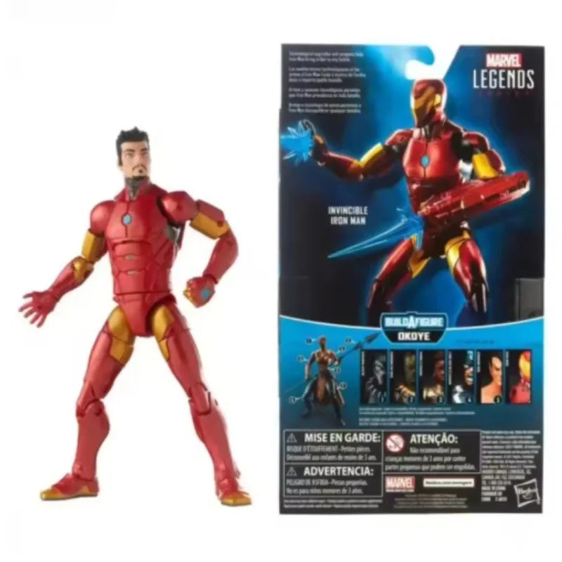 Original Hasbro Marvel Legends Series Invincible Iron Man Anime Figure Toy Collection Model