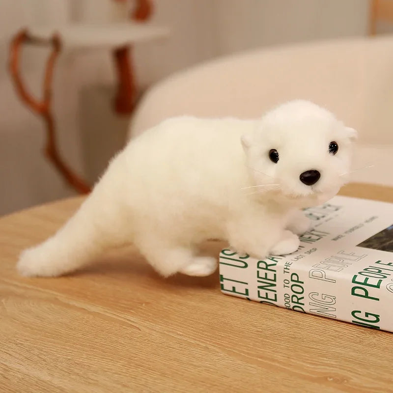 33/38/45CM Kawaii Lifelike Otter Plush Toy Otter Plushie Stuffed Animal Toy Appease Baby Doll Kid Birthday Xmas Gift