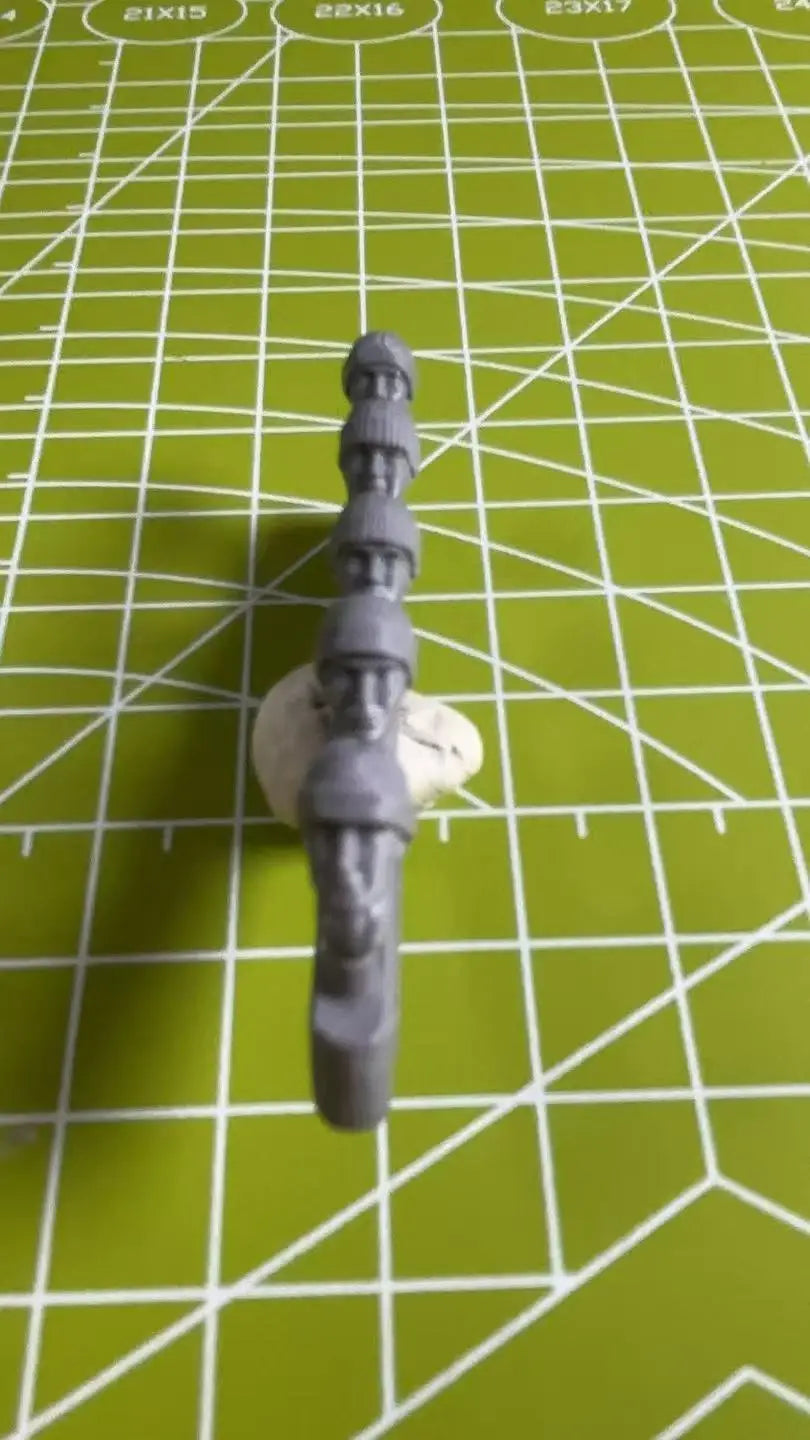 5pcs 1:35 Die Casting Resin Model Assembly Kit Character Head Model Replacement Modification Unpainted