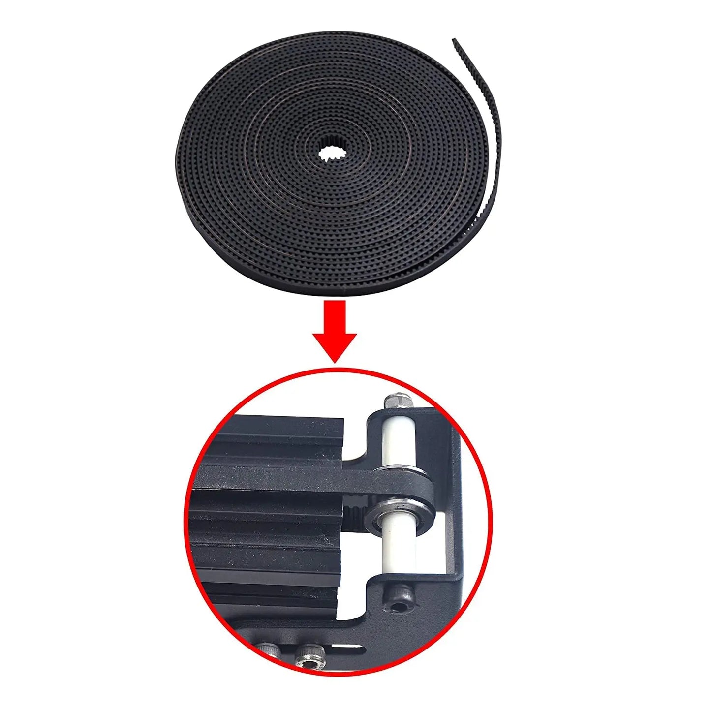 3D Printer Belt 10 Meters(32.8ft) GT2 Belt 2mm Pitch 6mm Wide for Creality Ender 3 Ender 5 CR-10 10S Anycubic Kobra Max Anet A8