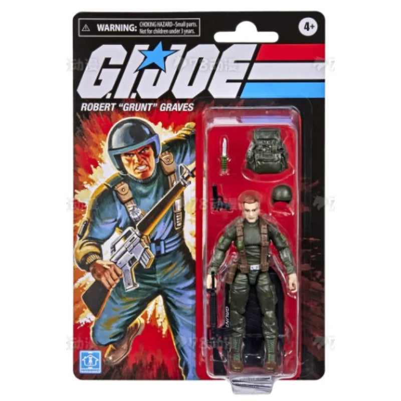 Original Hasbro G.I. Joe Classified Series Retro Collection Robert “Grunt” Graves Anime Figures Toys Models Collection