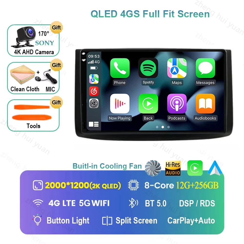 For Chevrolet Aveo T250 2006 - 2012 Nexia 1 2020 2021 - 2022 Android 16 CarPlay Auto Car Radio Multimedia navigation video DVD