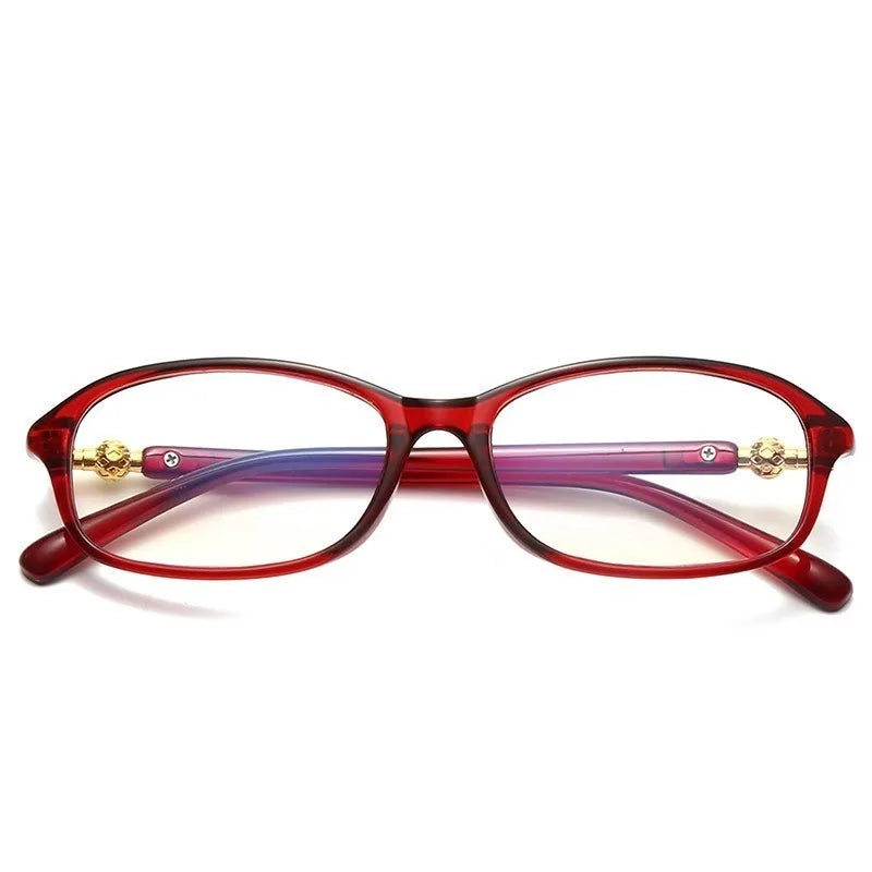 3PCS Reading Glasses Women 100°~+400° Anti-blue Light HD Ultra-light Magnifying Presbyopic Glasses