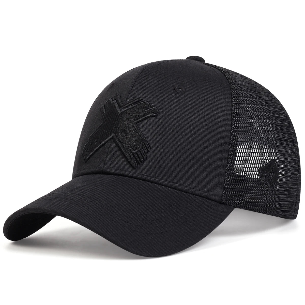 Men Women Mesh Baseball Cap Outdoor Sport X Letter Snapback Hat Breathable Hats