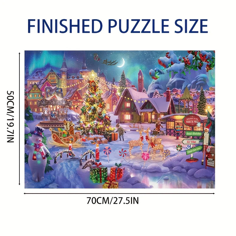 1000pcs Christmas Jigsaw Puzzle -Xmas Festive Gift Extravaganza | 70x50cm (27.5x19.7 Inches) | Gift for Family & Adults