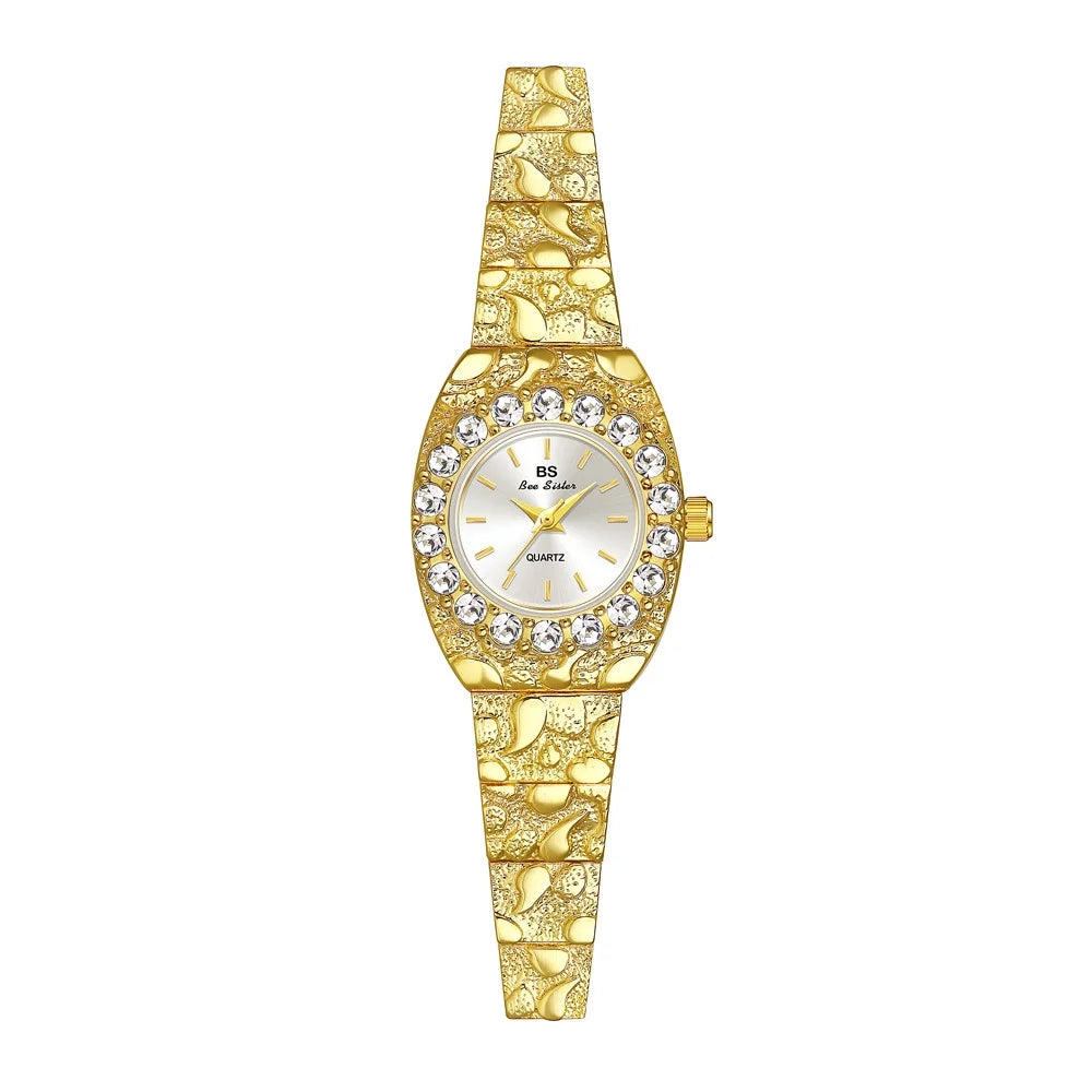 Bee Sister Watches for Woman Girlfriend Quartz Ladies Watches Luxury Niche Waterproof Fashionable Wristwatch Women Elegant