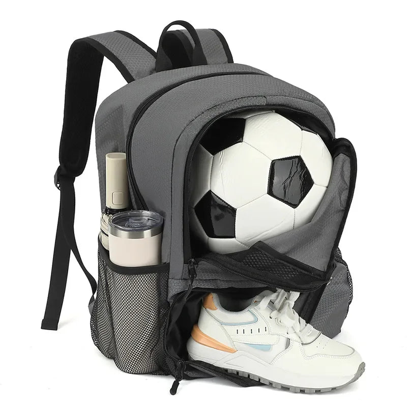 New Soccer Basketball Backpack with Shoes Pack Football Volleyball Bag for Teenagers Large Capacity Outdoor Travel Schoolbag