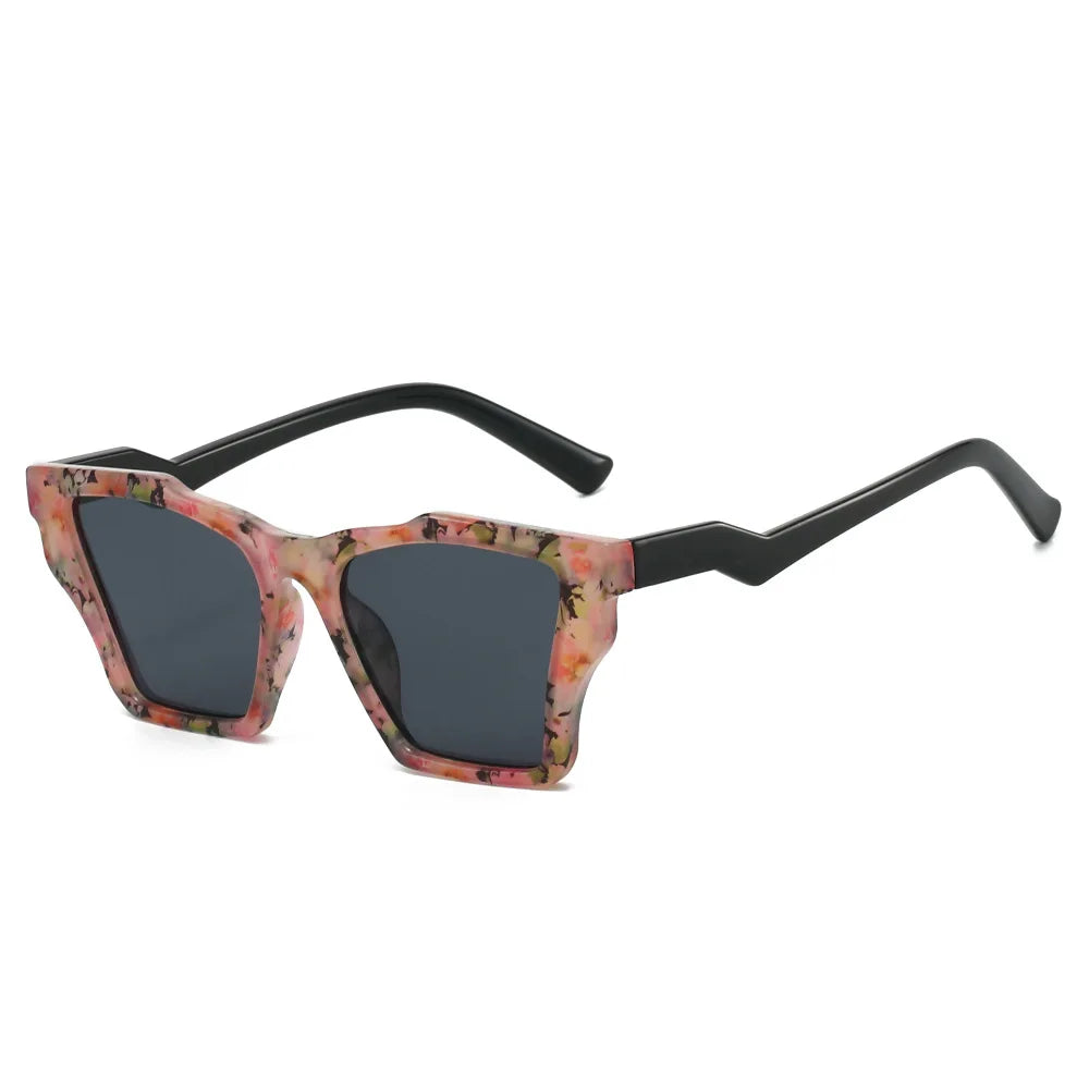 JNPCXI New Square Luxury Women Sunglasses UV400 Leopard Print Gradient Shades Men Sun Glasses