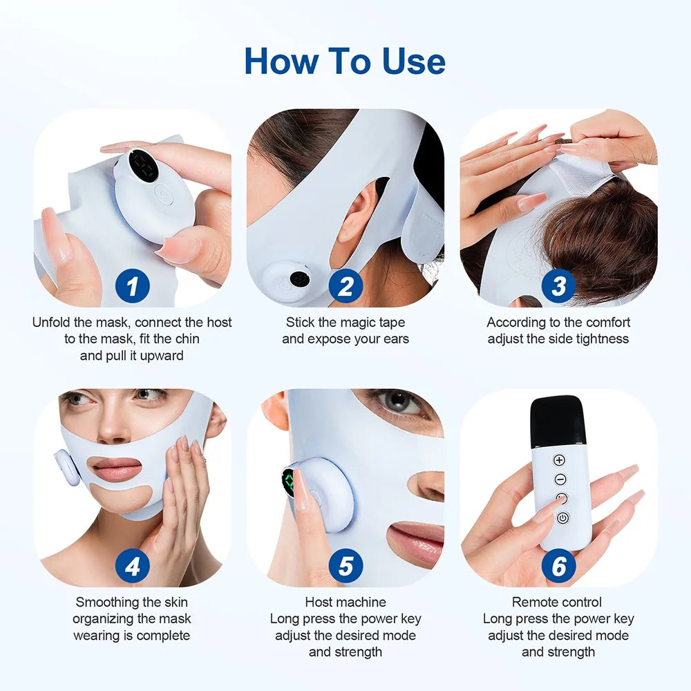 Face Slimming Bandage V Line Face Lifting Mask Double Chin Reducer Cheek Lift Up Shaper Cheek Slimmer Remove Edema Massager