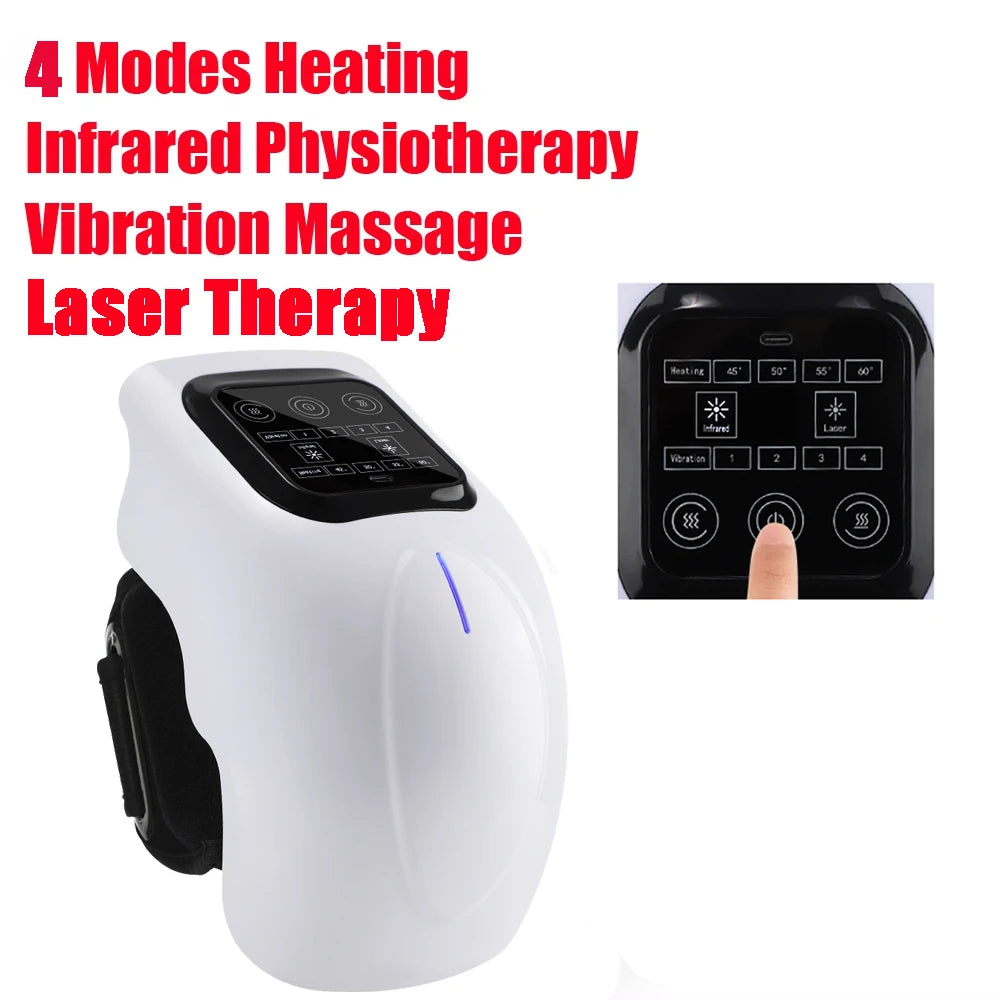 Air Compression Knee Pads Knee Protection Massager for Knee Leg Joint Heating Vibration Massage Relaxation Cordless Protable