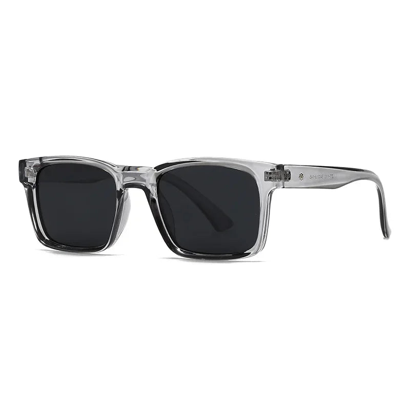 JNPCXI New Retro Rivets Men Square Sunglasses Shades UV400 Fashion Women Gradient Green Sun Glasses