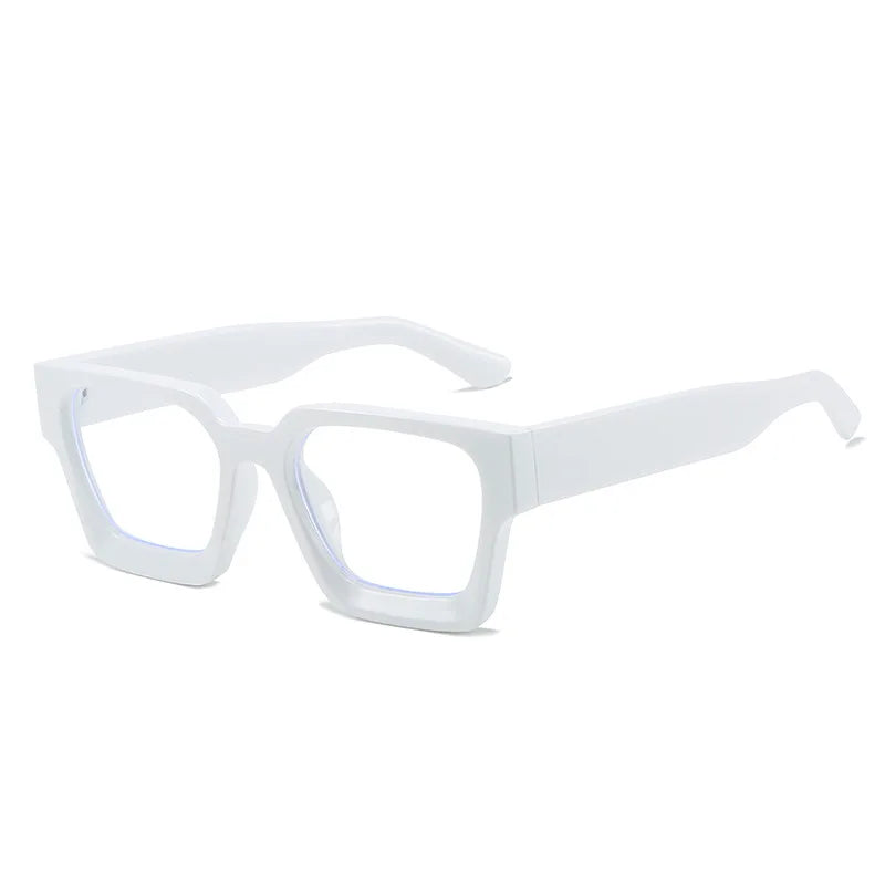 JNPCXI Vintage Glasses Frame Men Women Square Computer Frame Eyewear Blocking Glasses Optical Spectacle Eyeglass