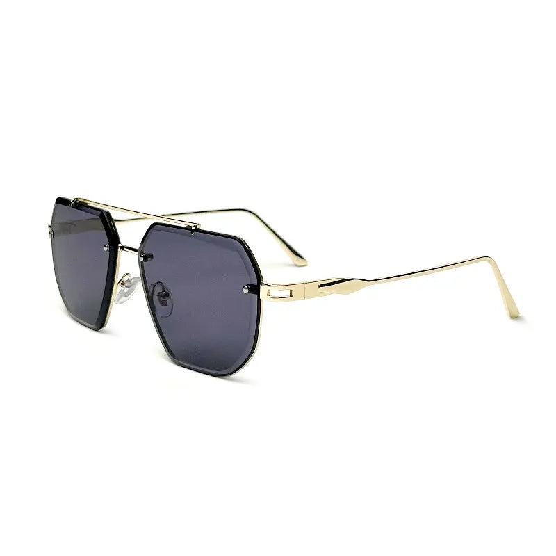 Caterside New Polygon Metal Frame Men's Sunglasses Fashion Simple Vintage Women Sun Glasses UV400 Driving Fishing The Best Gift