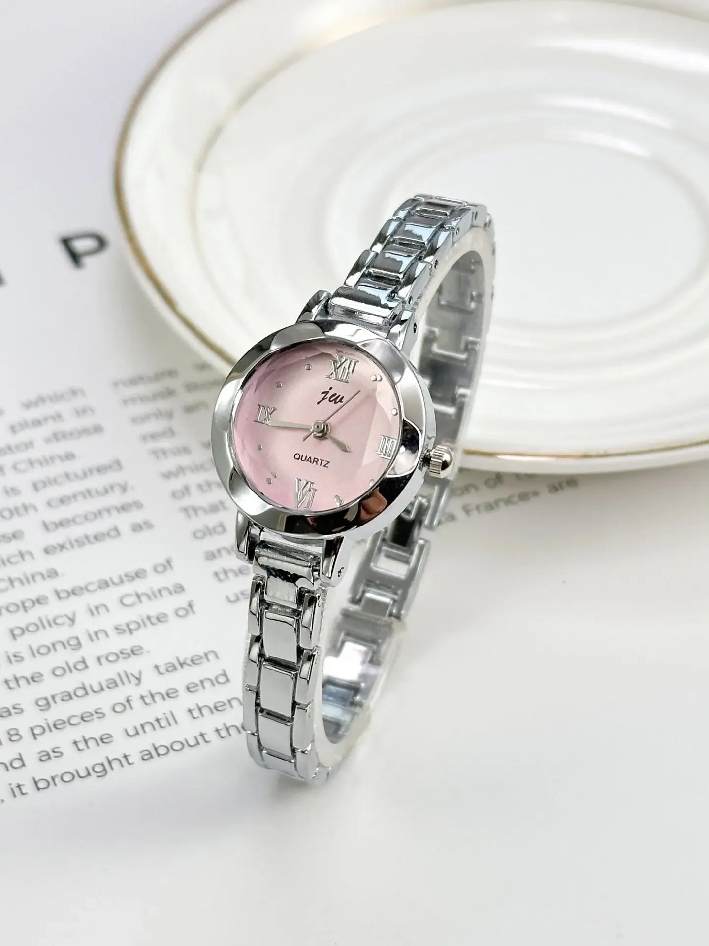 L Luxury Ladies Small Dial Watch for Women Silver Stainless Stee Wristwatch Dress Women's Quartz Bracelet Clock Gift Relogio