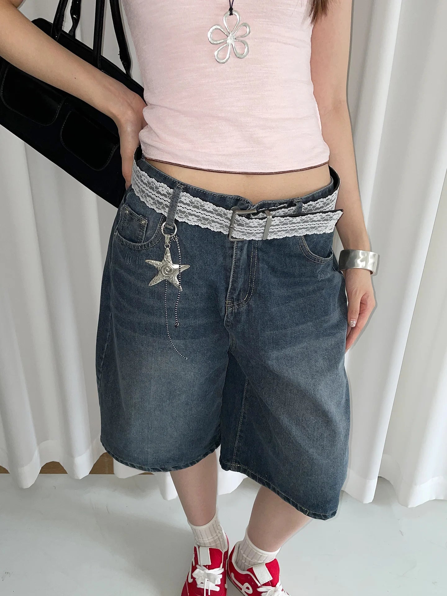 Fashionable Lace Belt With A Unique Design For Women Suitable For Skirts And Jeans A Great Accessory For A High-End Look