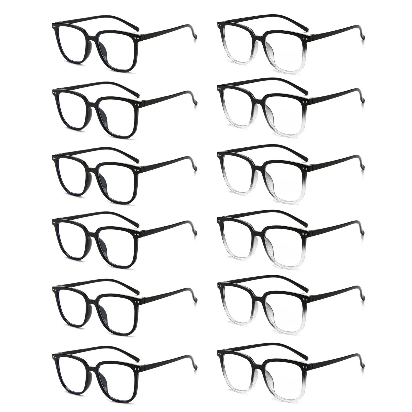 12pcs Lightweight and Fashionable Decorative Lenses Are Used for Parties, Events, and Daily Wear.