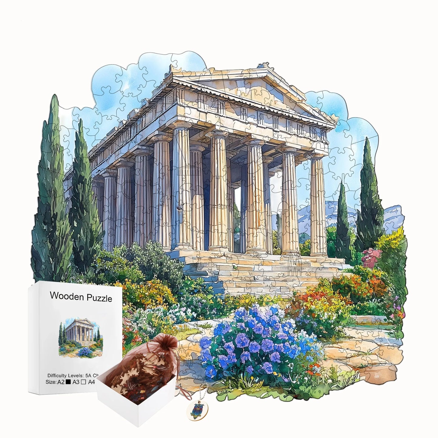 Interesting Wooden Jigsaw Puzzle Artistic Home Decor Christmas and Halloween Gift Toy For Teen And Kid