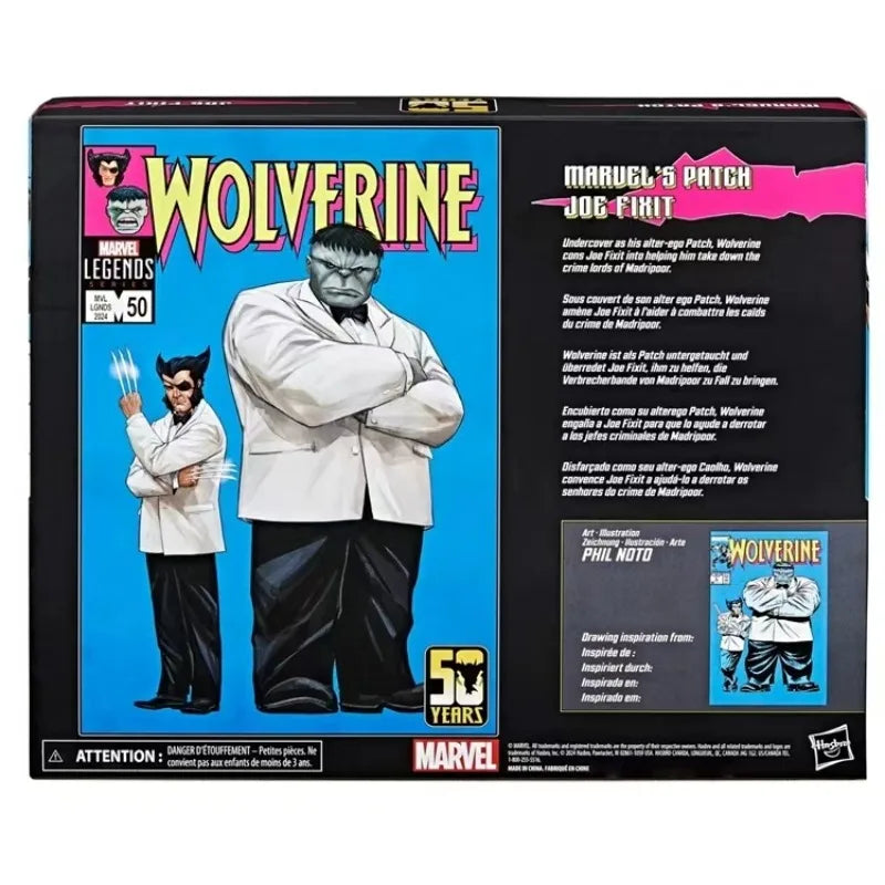 Original Hasbro Marvel Legends Series One-Eyed Casino Wolverine Grey Hulk Suit Action Figure Toys Model Collection