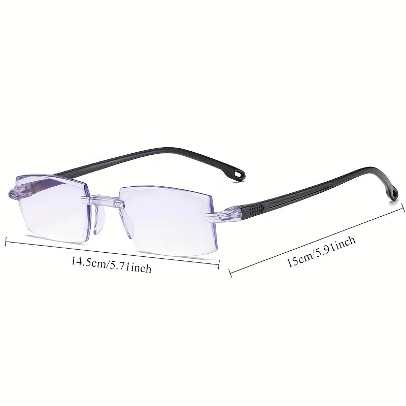 Reading Glasses +1.0+1.5+2.0+2.5 The Geometric Aesthetic Multicolor Optional Anti Blue Light Computer Glasses