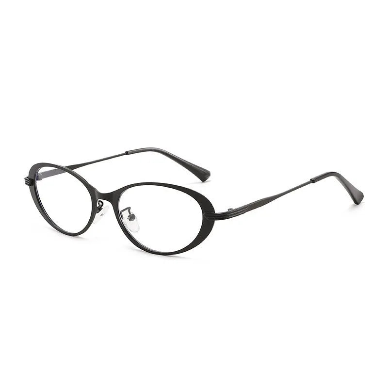 JNPCXI New Small Oval Metal Sunglasses for Men Women Fashion Candy Color Punk Sun Glasses Clear Lens Frame UV400