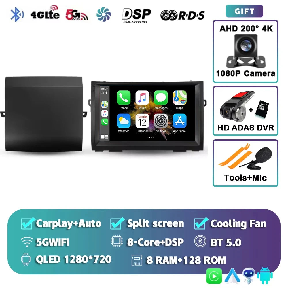 WIFI For Toyota Prius XW20 II 2 2003 - 2011 Car Radio Multimedia Video Player Navigation stereo GPS Android 15 No 2din 2 din dvd