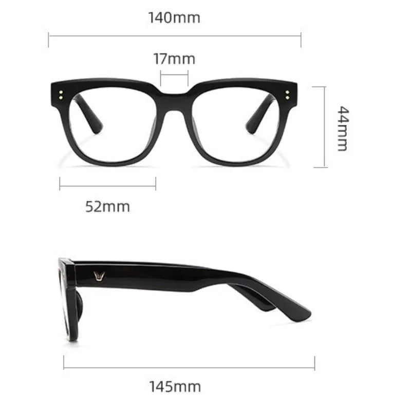 2pcs Anti Blue Light Transparent Anti-Radiation Glasses For Women Glasses Eyeglasses Computer Goggles Eyewear