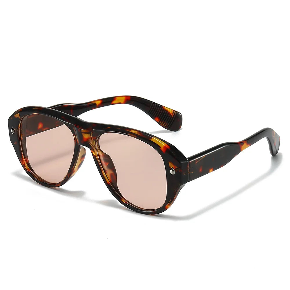 JNPCXI New Vintage Cat Eye Pilot Sunglasses for Women Men Black Retro Frame UV400 Sun Protection Fashion Shades Streetwear Style