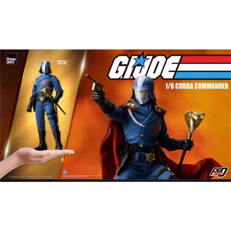 Original Hasbro Threezero FigZero G.I. Joe Series 1/6 COBRA COMMANDER Action Toy Figure Mode Ornaments