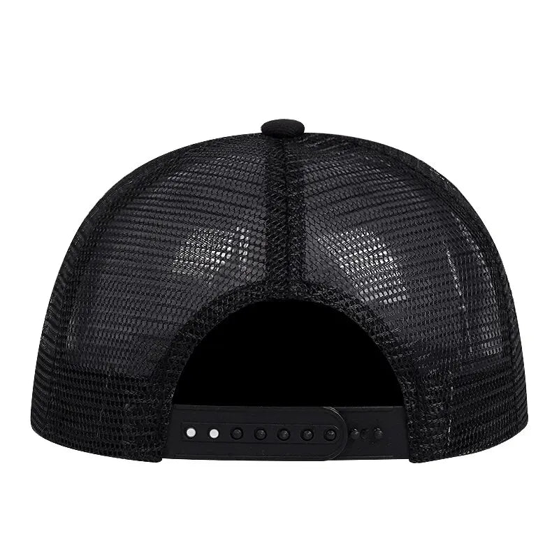 Unisex Uncle Beard Embroidery Hip-hop Net Hats Outdoor Adjustable Baseball Caps