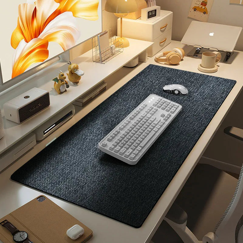4MM Gaming MousePad Cotton and Linen Rubber Mouse Pad ,Large Desk Mat Gamer PC Desk Mat Keyboard Pad Computer Desk Pad