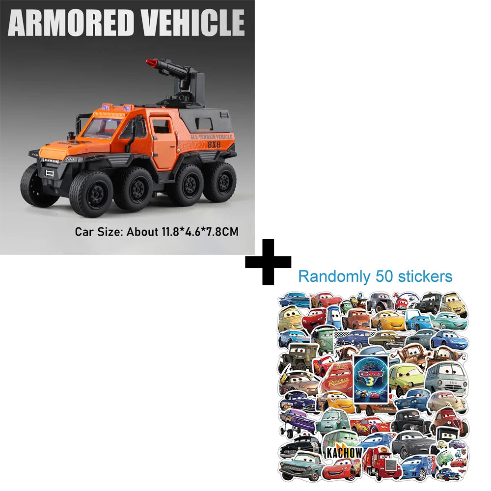 1:36 Conqueror SWAT Armored Vehicle Alloy Diecast Model Toys Car Doors Opened Sound Light Pull Back Cars Festival Gift for Child