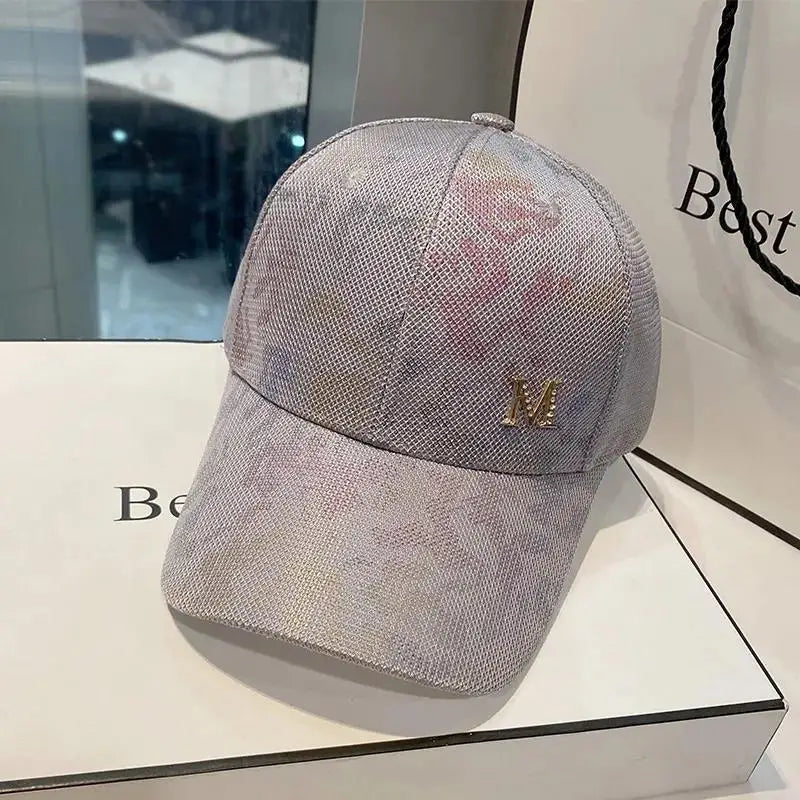 CNTANG Summer Baseball Cap Fashion Women's Rhinestone M Mesh Breathable Hip Hop Caps Snapback Women Casual Designer Visor Hat