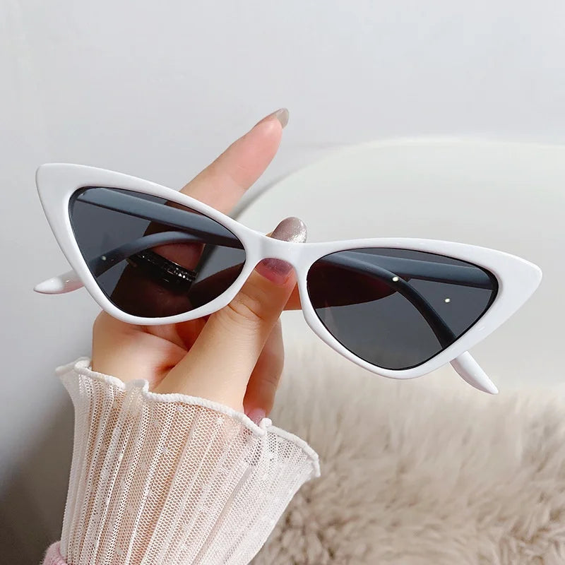 Cat Eye Women Classic Plastic Sunglasses Outdoor UV Retro Fashion Round Lens Summer Beach Wild Eyewear