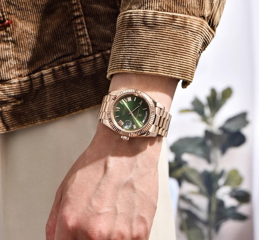 PAGANI DD36 Men Watches Rose Gold Green Luxury Automatic Mechanical Wristwatches2