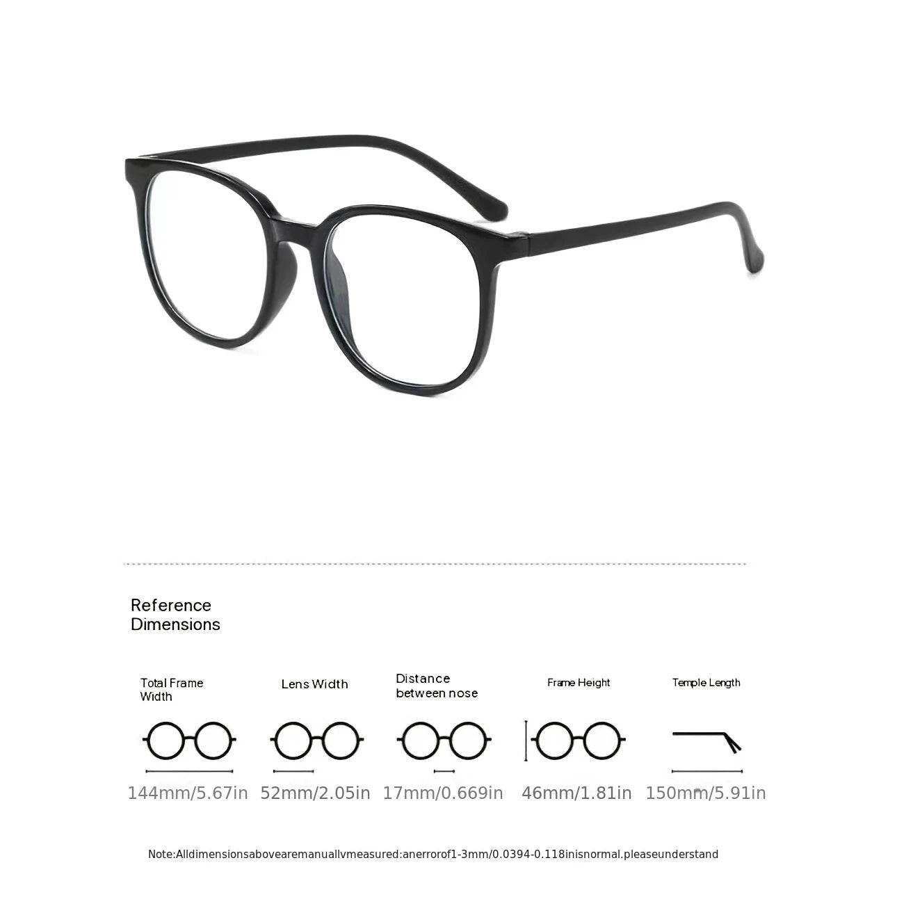 Fashionable Retro Korean Glasses Anti-blue Light/radiation Glasses for Women and Men