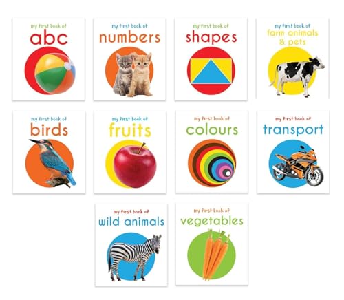 My First Library: Boxset of 10 Board Books for Kids