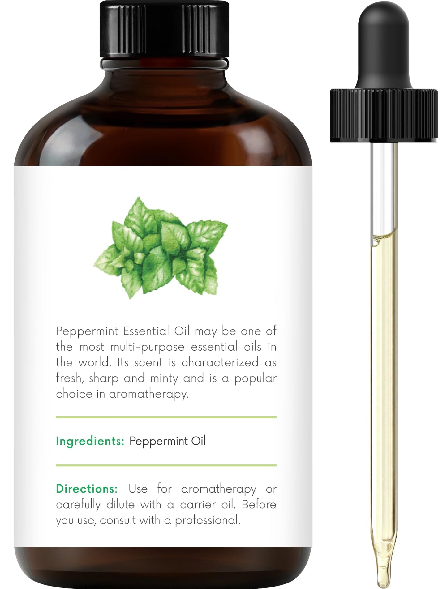 Handcraft Blends Peppermint Essential Oil – Huge 4 Fl Oz – 100% Pure and Natural – Premium Grade Essential Oil for Diffuser and Aromatherapy, Skin, Massage, Candle and Soap Making Fragrance