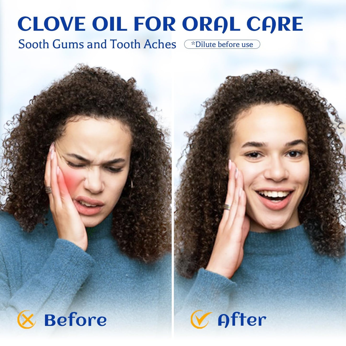 HIQILI 1 Fl Oz Clove Oil for Teeth and Gums, Oral Care, DIY Clean Spray, Aromatherapy, 100% Pure Natural Premium - 30ml