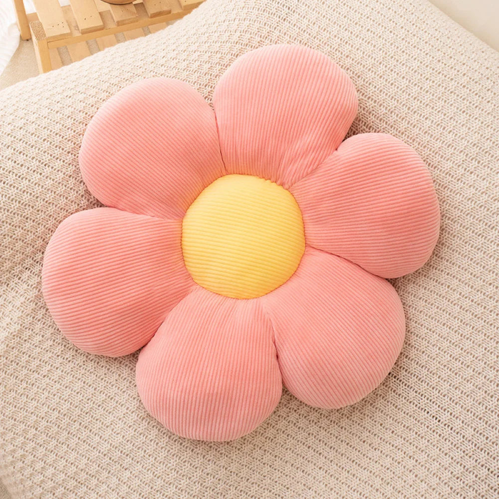 Flower-Shaped Pillow Cushion Anime Theme Cute Plush Toy Sofa Chair Backrest