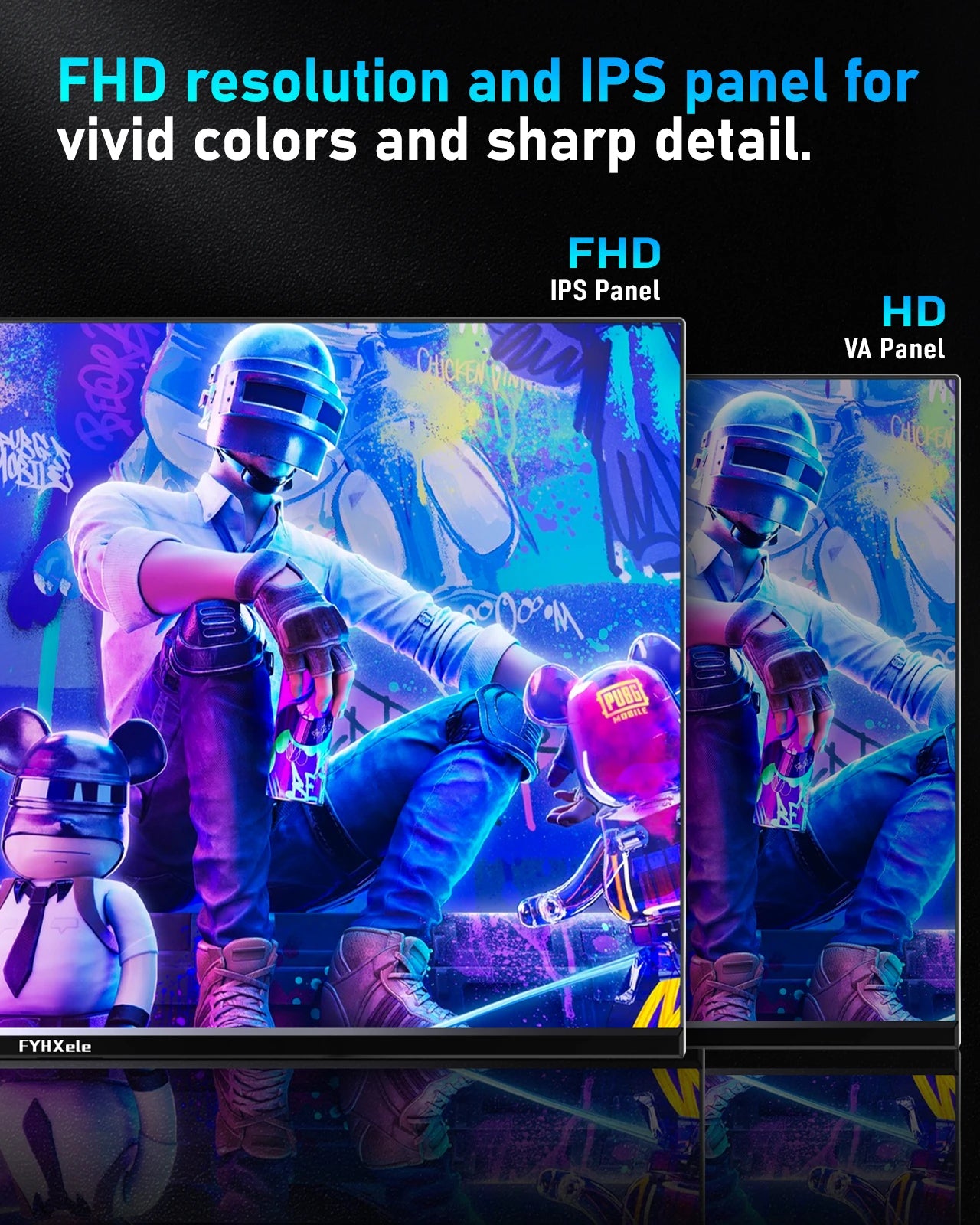 24in 180Hz Gaming Monitor 1K FHD Computer Display 1ms Response Time Screen LCD