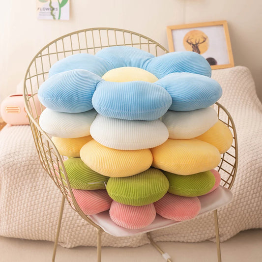Flower-Shaped Pillow Cushion Anime Theme Cute Plush Toy Sofa Chair Backrest