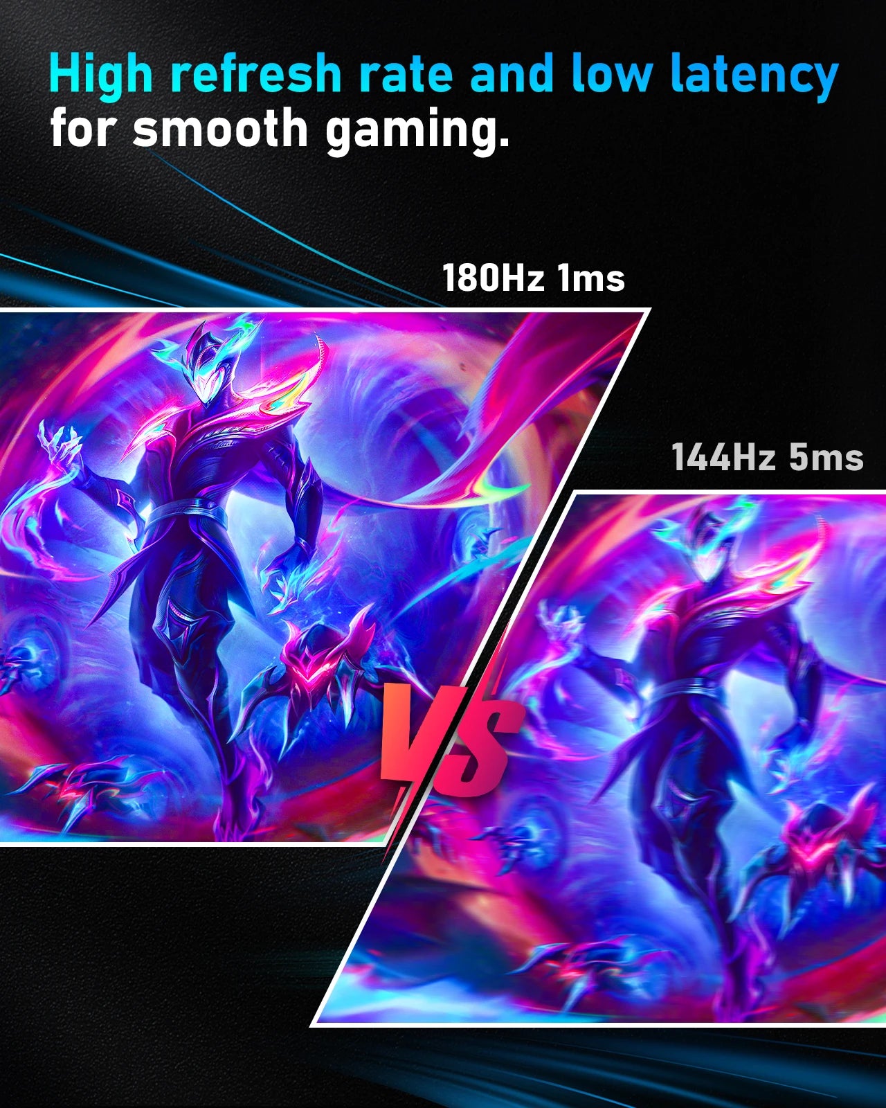 24in 180Hz Gaming Monitor 1K FHD Computer Display 1ms Response Time Screen LCD